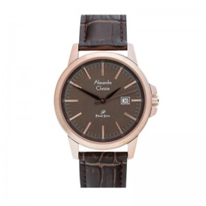 Alexandre Christie AC 1008 Rosegold Brown Man Leather MDLRGBO